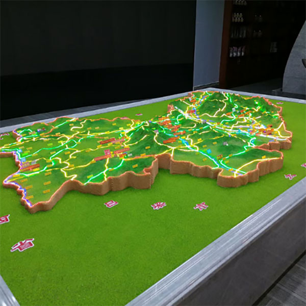 紅色革命根據地地形沙盤模型製作案例