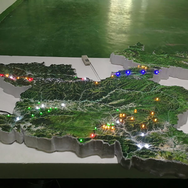 紅色革命根據地地形沙盤模型製作案例