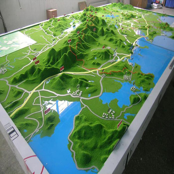 紅色革命根據地地形沙盤模型製作案例