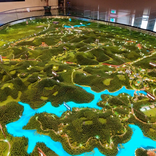 生態園風景沙盤模型製作案例