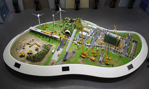 施工場景沙盤模型 施工場景沙盤模型