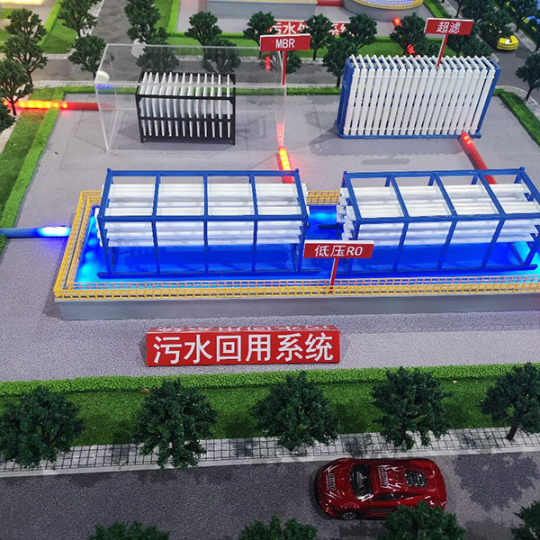 汙水處理廠沙盤模型製作案例