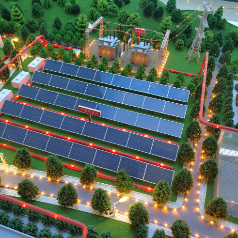 新能源發電站展示沙盤模型製作公司案例
