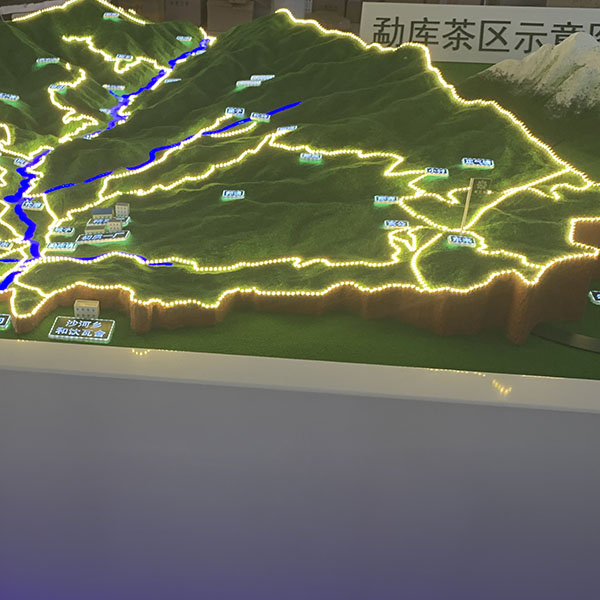 雲南茶區地形沙盤模型製作案例