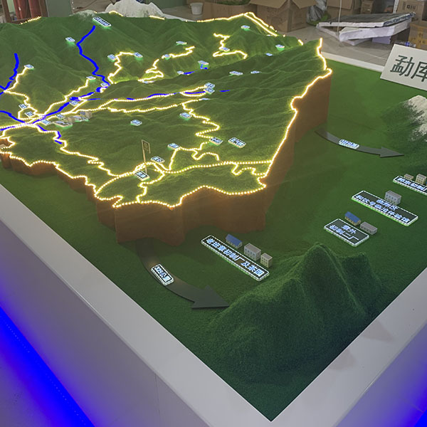 雲南茶區地形沙盤模型製作案例