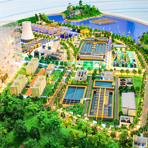 廢水汙水處理沙盤模型製作公司案例