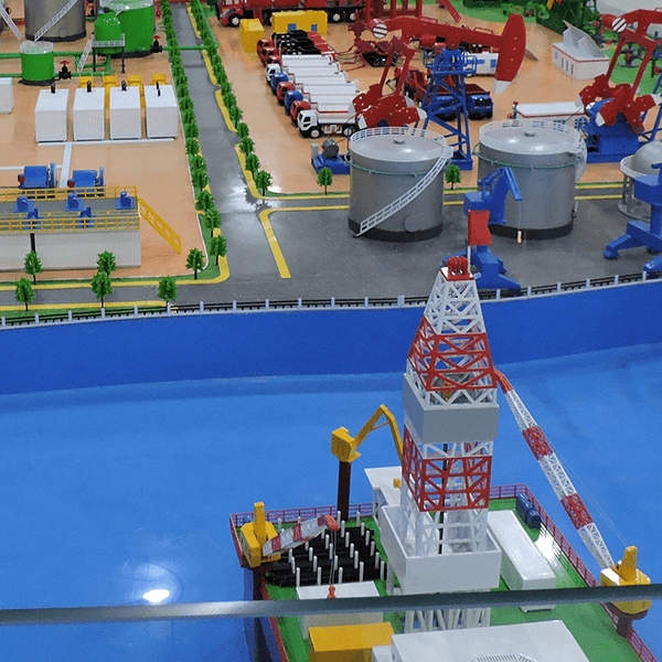 開采油田沙盤模型製作公司案例