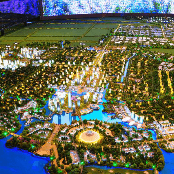 城市區域規劃沙盤模型製作廠家案例