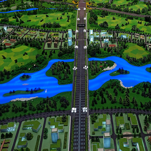 城市區域規劃沙盤模型製作廠家案例