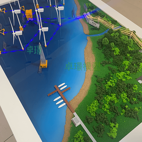 海上風力發電沙盤模型製作廠家案例