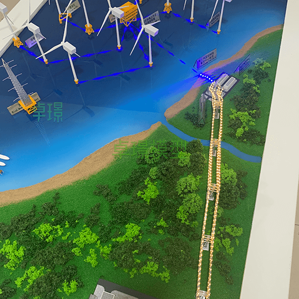 海上風力發電沙盤模型製作廠家案例