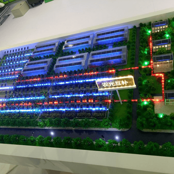 漁光互補光伏沙盤模型製作廠家案例