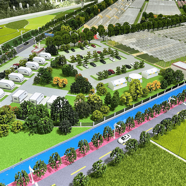 現代農業產業園區沙盤模型製作廠家案例