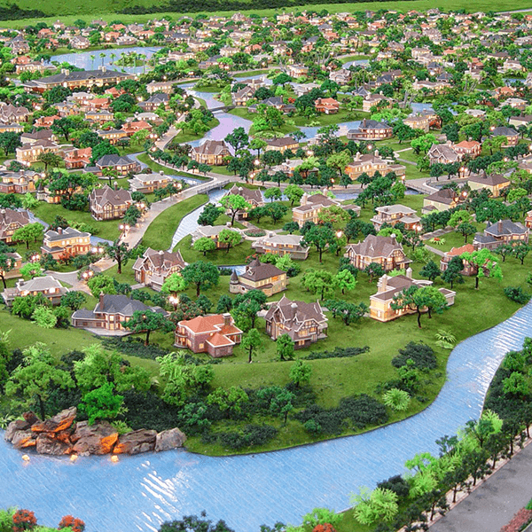 別墅區沙盤模型製作廠家案例