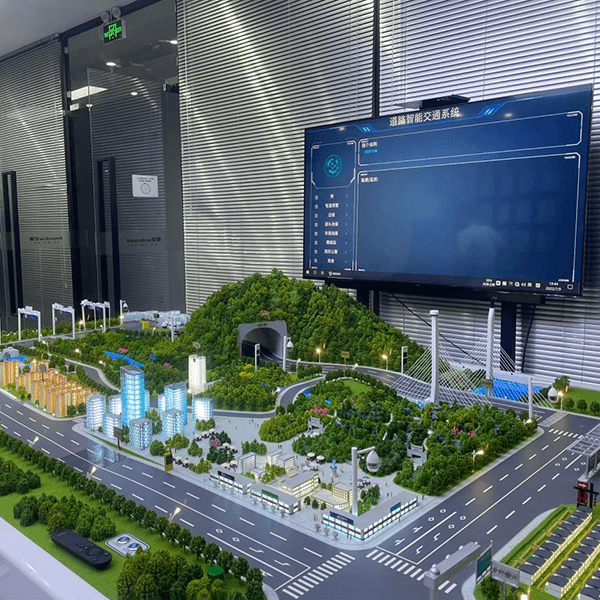 道路智能交通沙盤模型製作廠家案例
