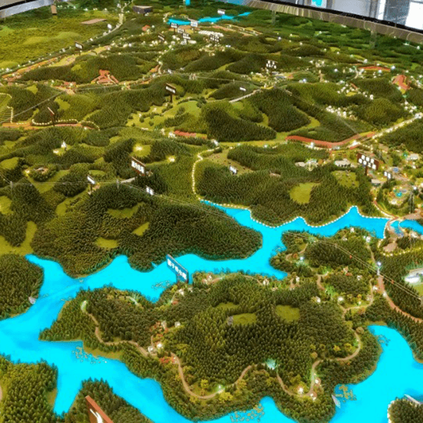 自然保護區沙盤模型製作廠家案例