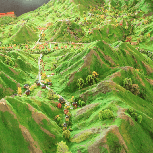 旅遊景區地形地貌沙盤模型製作廠家案例