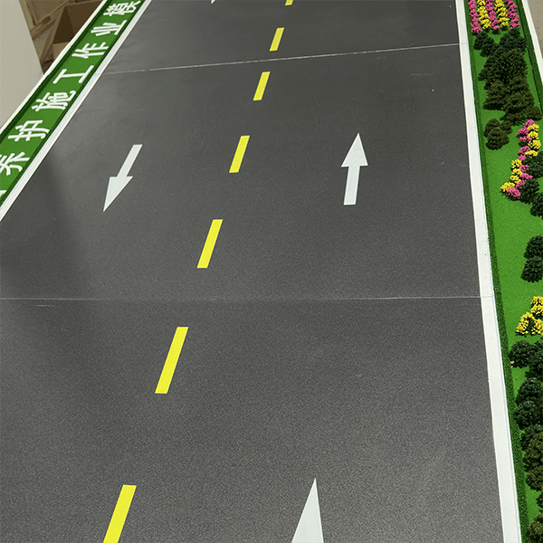 公路路麵養護施工作業沙盤模型製作廠家案例