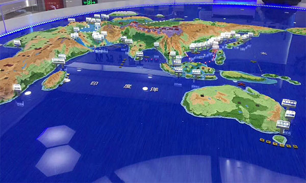 世界地圖沙盤模型